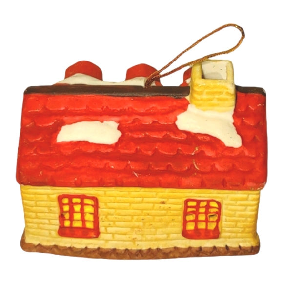Vintage Ceramic General Store With Bell Ornament or Craft Charm Accent - Picture 4 of 8